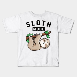 Cute Sloth Mode Kids T-Shirt